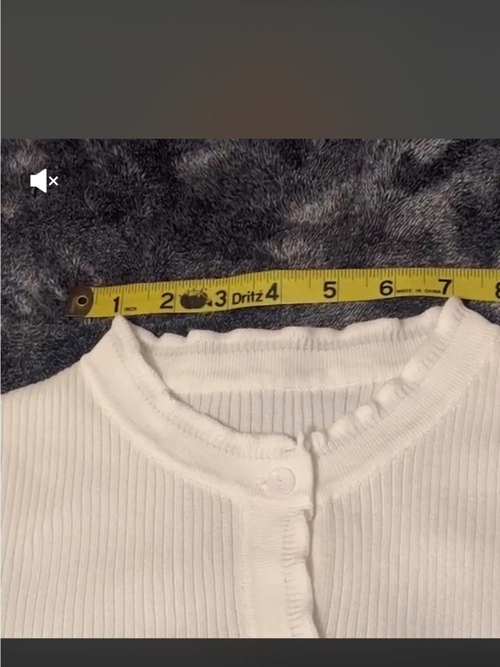 White Ribbed Button-Front Cardigan Sweater - Picture 9 of 11